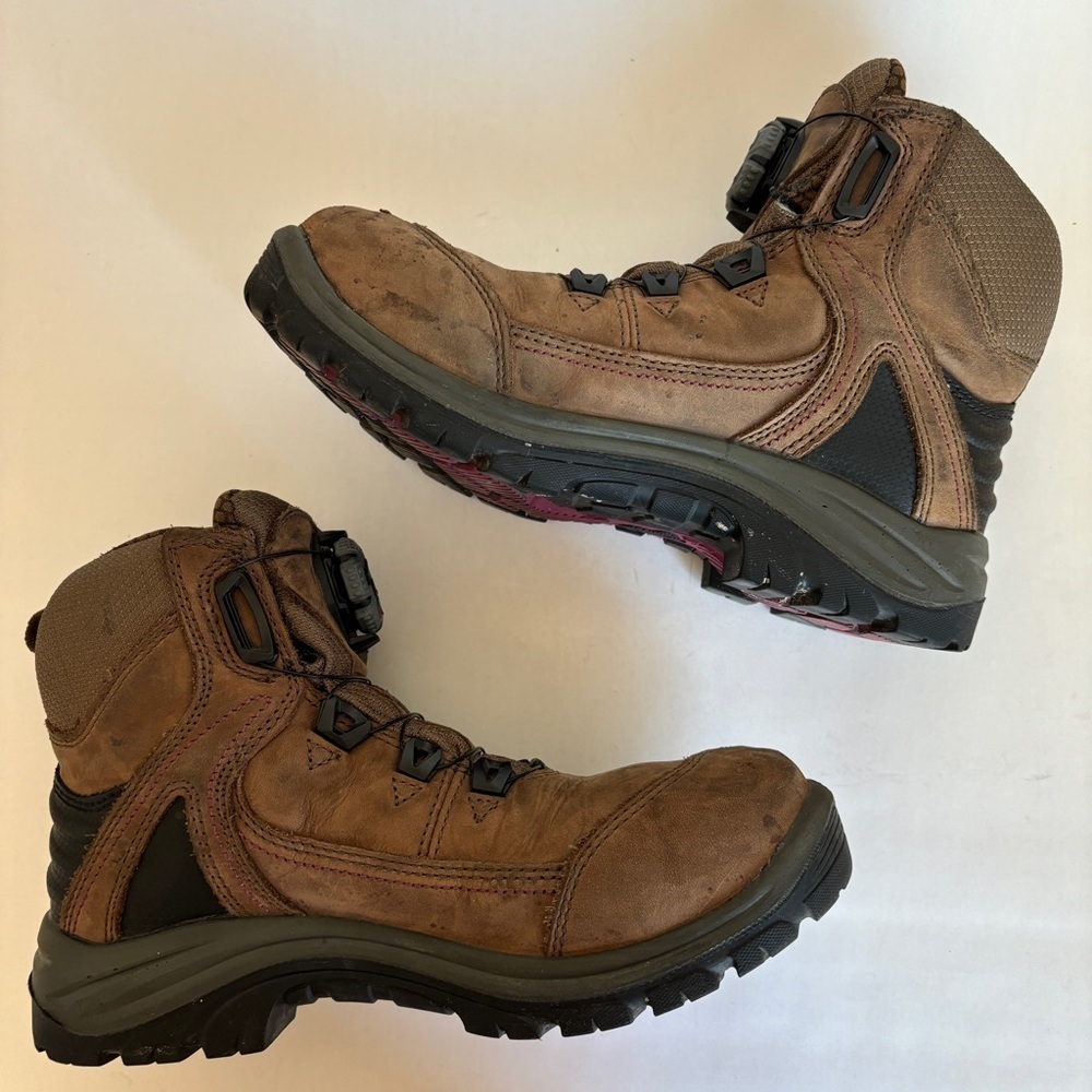 RED WING women brown leather casual Tradeswoman BOA Safety Toe Waterproof size 9 - Picture 11 of 15